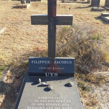 UYS Filippus Jacobus 1922-2003
