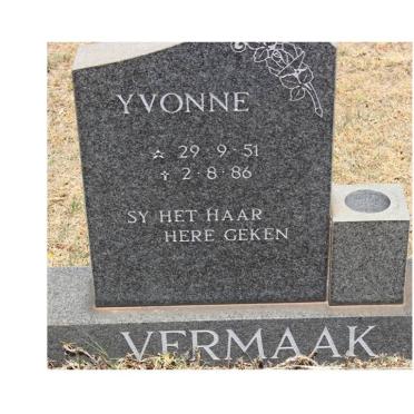 VERMAAK Yvonne 1951-1986