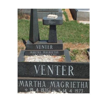 VENTER Martha Margrietha 1935-1973