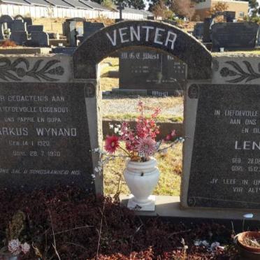 VENTER Markus Wynand 1920-1970 &amp; Lena 1922-2007