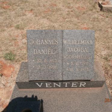 VENTER Johannes Daniël 1913-1981 &amp; Wilhelmina Jacoba CORNELIUS 1911-1975