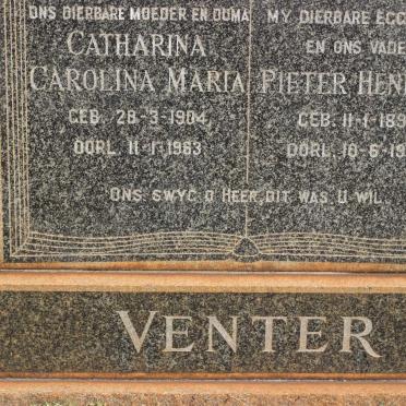 VENTER Pieter Hendrik 1899-1956 &amp; Catharina Carolina Maria 1904-1963