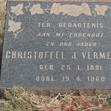 VERMEULEN Christoffel J. 1891-1960