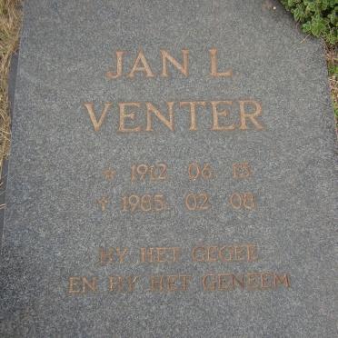 VENTER Jan L. 1912-1985