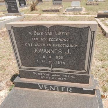 VENTER Johannes J. 1905-1974