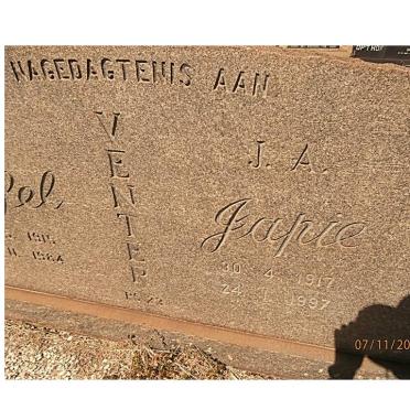 VENTER J.A. 1917-1997