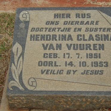 VUUREN Hendrina Clasina, van 1951-1953