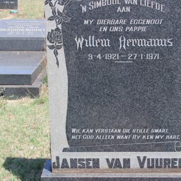 VUUREN Willem Hermanus, Jansen van 1921-1971