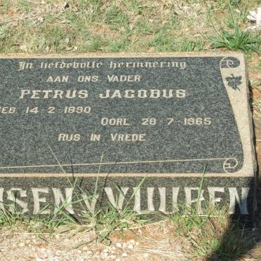 VUUREN Petrus Jacobus, Jansen v. 1890-1965
