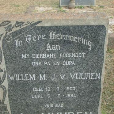VUUREN Willem M., J. v. 1900-1960