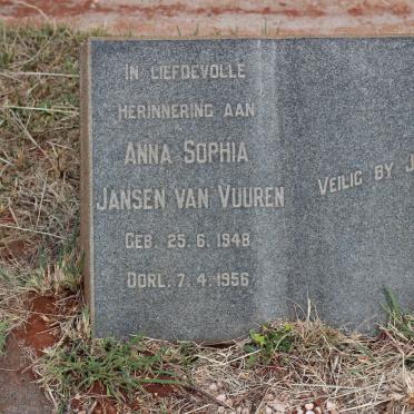 VUUREN Anna Sophia, Jansen van 1948-1956
