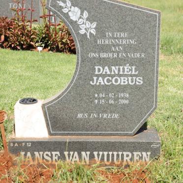 VUUREN Daniel Jacobus, Janse van 1938-2000