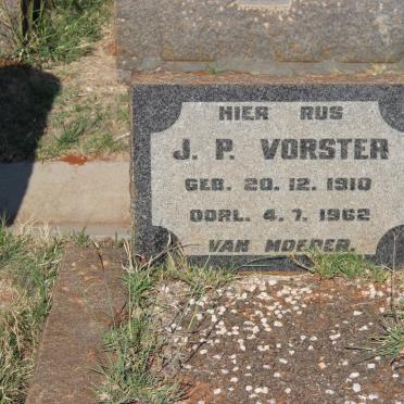 VORSTER J.P. 1910-1962