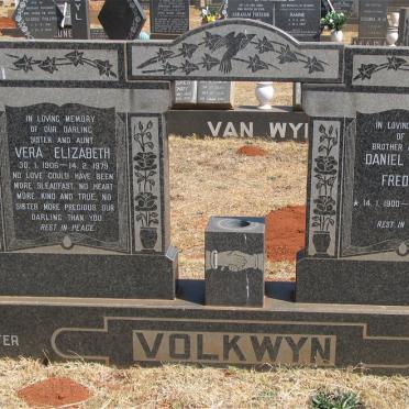VOLKWYN Daniel George Frederick 1900-1988 :: VOLKWYN Vera Elizabeth 1906-1979