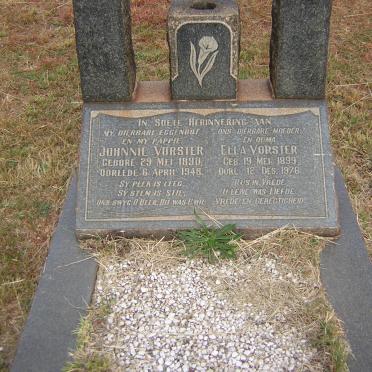 VORSTER Johnnie 1890-1948 &amp; Ella 1899-1976