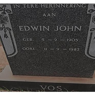 VOS Edwin John 1905-1982