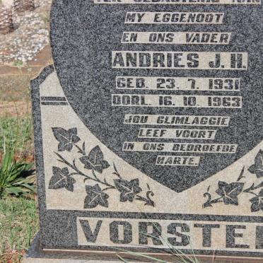 VORSTER Andries J.H. 1931-1963