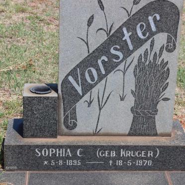 VORSTER Sophia C. nee KRUGER 1895-1970