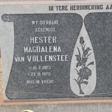 VOLLENSTEE Hester Magdalena, van 1923-1975