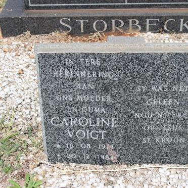 VOIGT Caroline 1914-1984