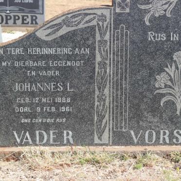 VORSTER Johannes L. 1888-1961 &amp; Anna Augusta 1894-1965