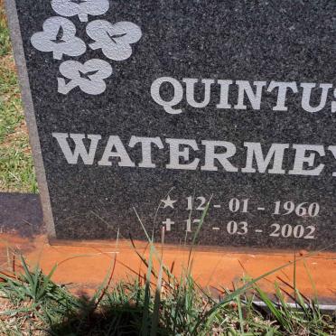 WATERMEYER Quintus 1960-2002