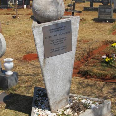 WESTHUIZEN Willem Botha, van der 1937-2006