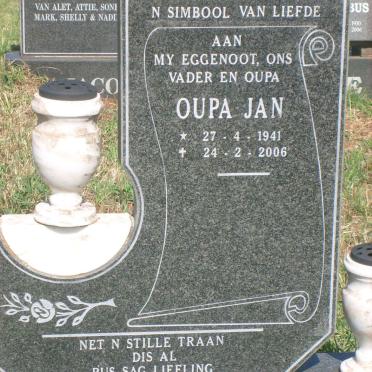 WESTHUIZEN Jan, van der 1941-2006