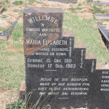 WILLEMSE Maria Elizabeth 1911-1963