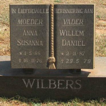 WILBERS Willem Daniel 1887-1979 &amp; Anna Susanna 1888-1976