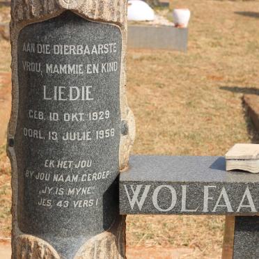 WOLFAARDT Liedie 1929-1958
