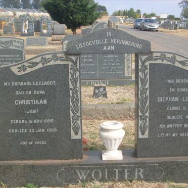 WOLTER Christiaan 1896-1959 &amp; Siephan Lebestiaan 1894-1976