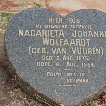 WOLFAARDT Magarieta Johanna nee VAN VUUREN 1875-1954