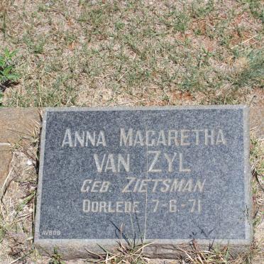 ZYL Anna Magaretha, van nee ZIETSMAN -1971