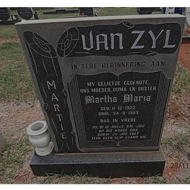 ZYL Martha Maria, van 1922-1987