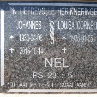 NEL Johannes 1930-2016 &amp; Louisa Cornelia 1938-