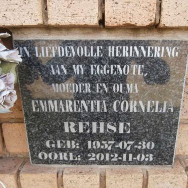 REHSE Emmarentia Cornelia 1957-2012