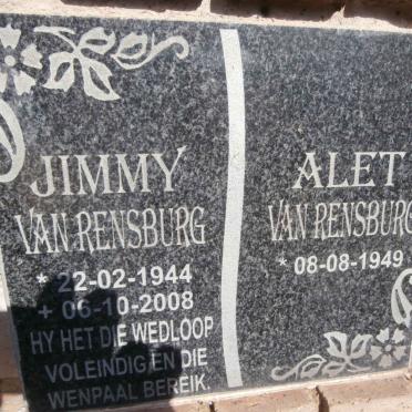 RENSBURG Jimmy, van 1944-2008 &amp; Alet 1949-
