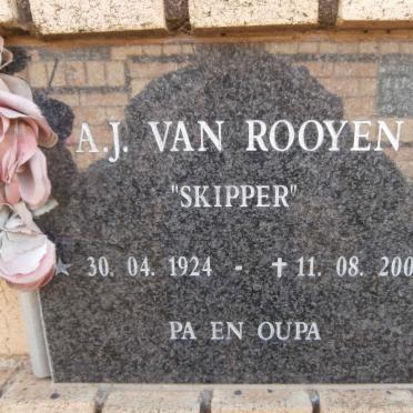 ROOYEN A.J.,van 1924-2001