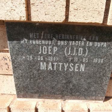 MATTYSEN J.J.D. 1941-1998