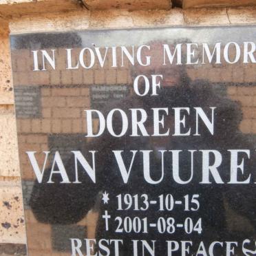 VUUREN Doreen, van 1913-2001