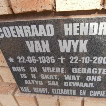 WYK Coenraad Hendrik, van 1936-2004