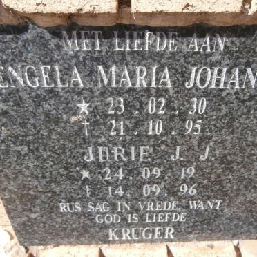 KRUGER Jurie J.J. 1919-1996 &amp; Engela Maria Johanna 1930-1995