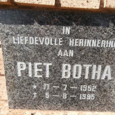 BOTHA Piet 1952-1995