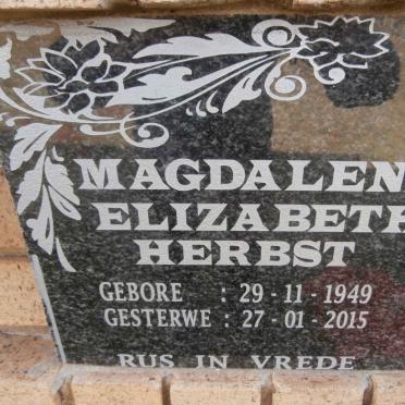 HERBST Magdalena Elizabeth 1949-2015