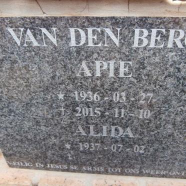 BERG Apie, van den 1936-2015 &amp; Alida 1937-