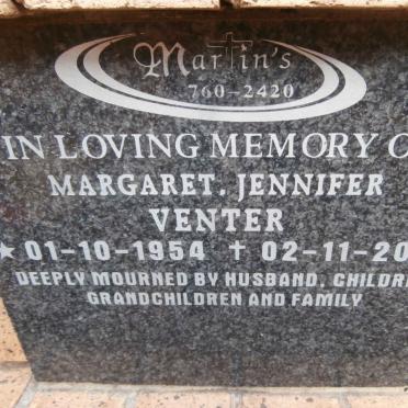 VENTER Margaret Jennifer 1954-2007
