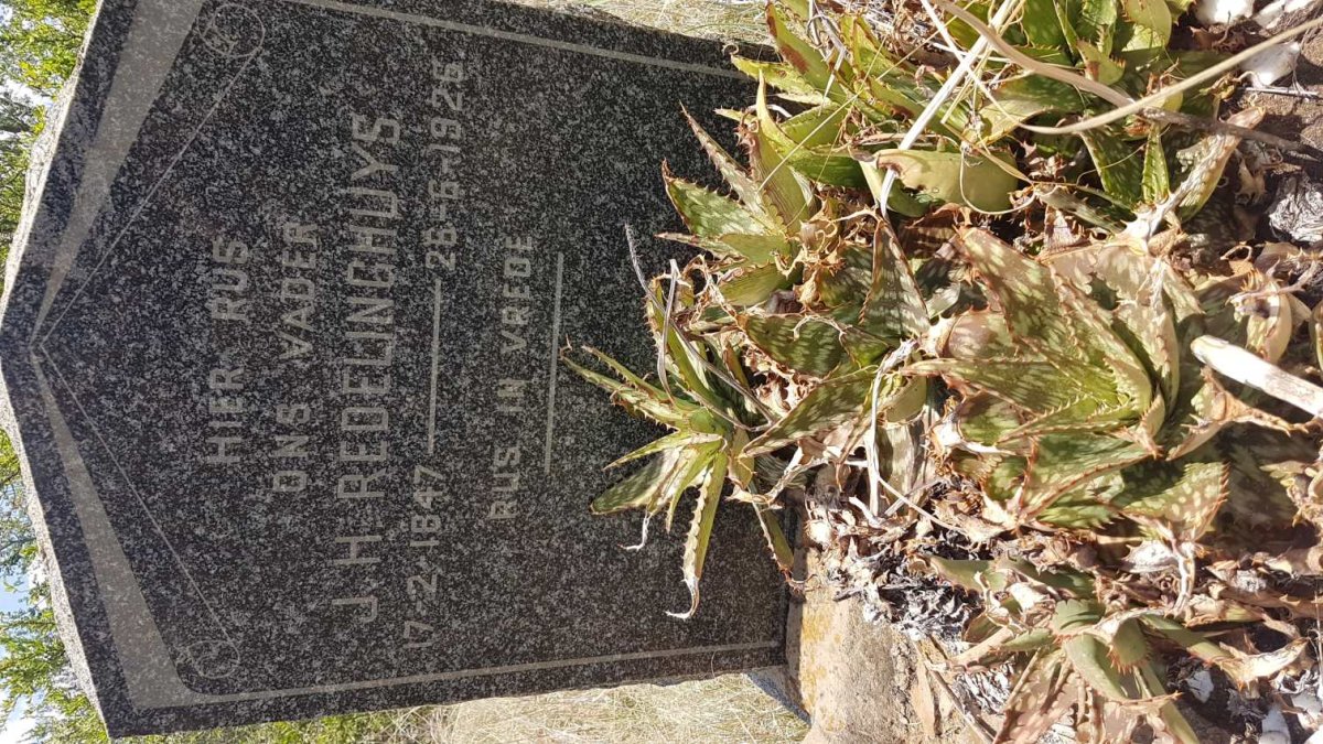 REDELINGHUYS Johannes Hermanus 1847-1926