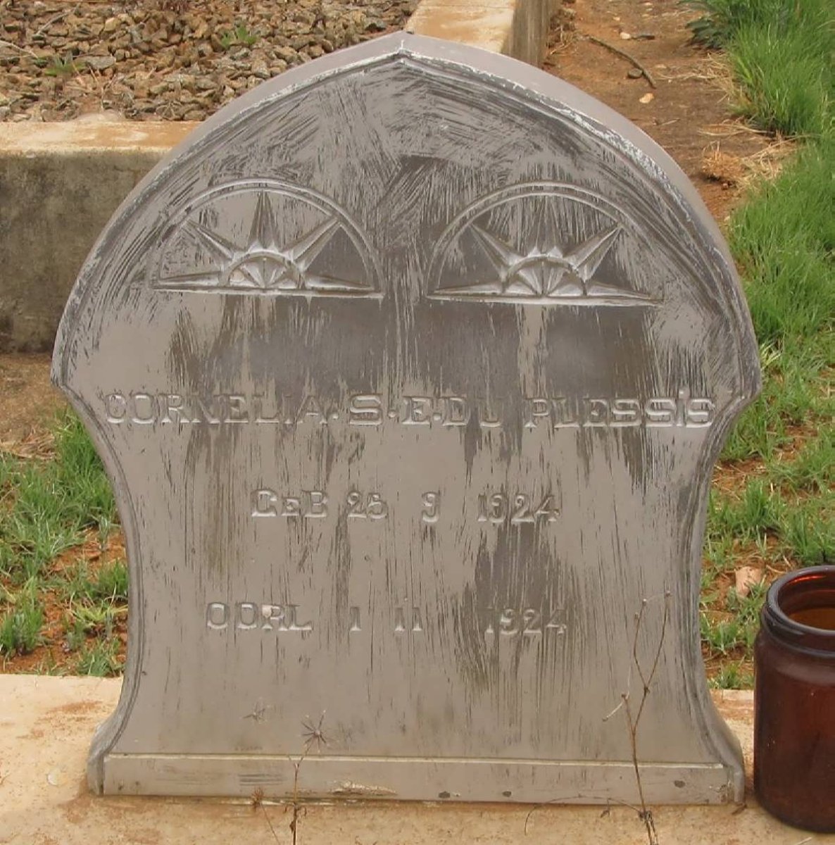 PLESSIS Cornelia S.E., du 1924-1924