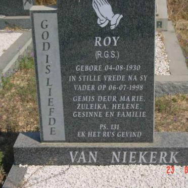 NIEKERK R.G.S., van 1930-1998